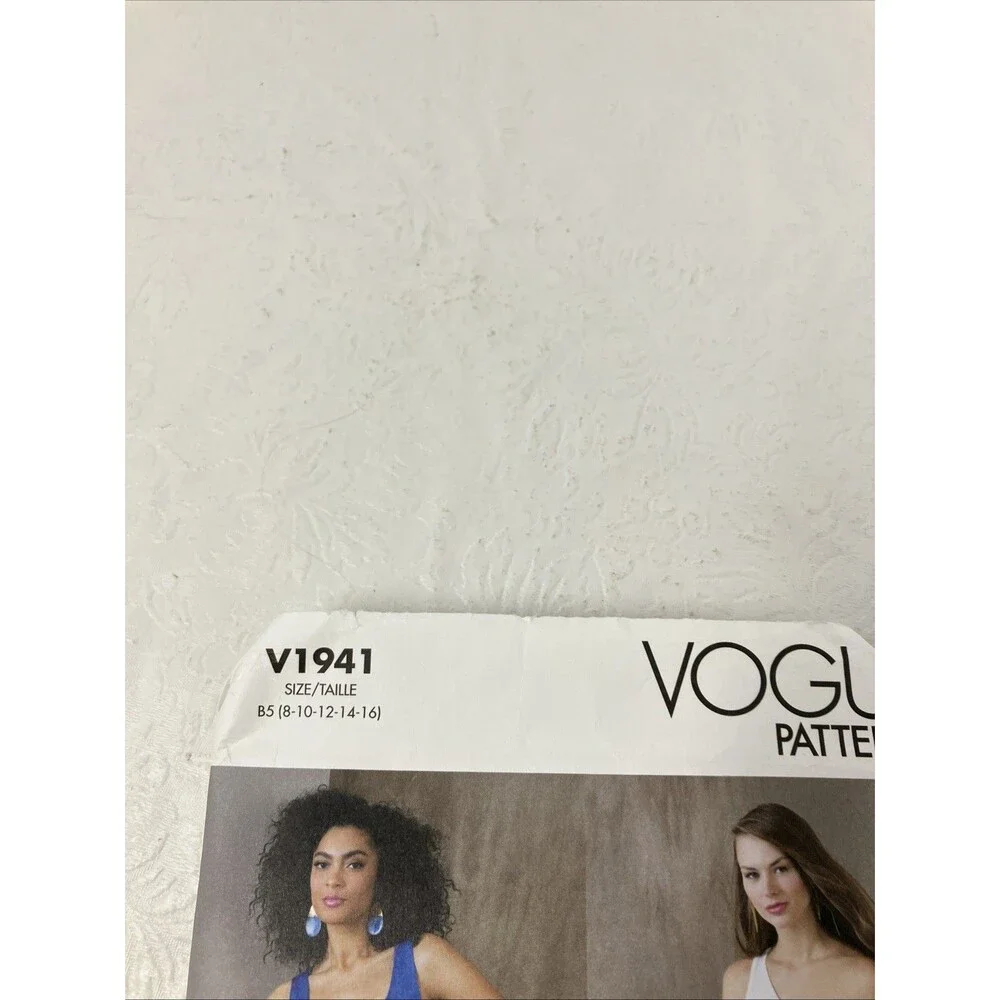 V1941 Vogue Pattern Size 8-16 Easy Full Asymmetric Skirt Uncut